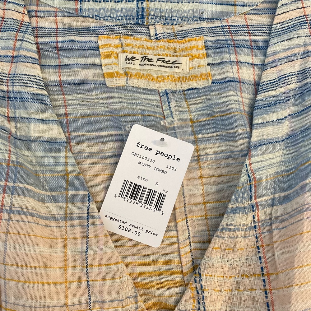 NWT Free People Misty Combo Wrap Top - Picture 8 of 9